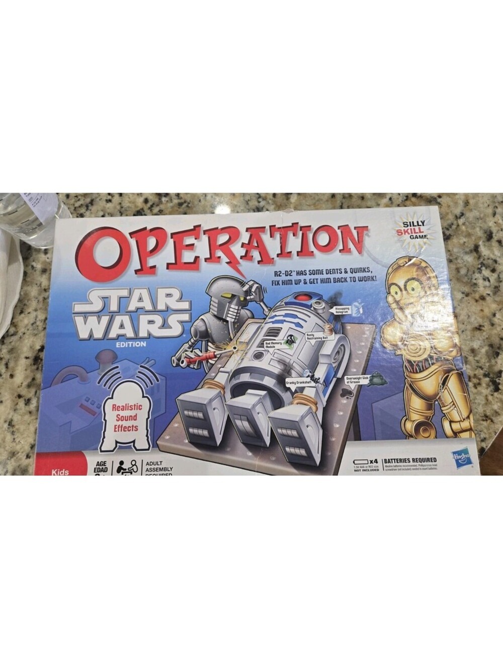 Hasbro Operation Star Wars Edition Board Game Realistic Sound Effects 6+
